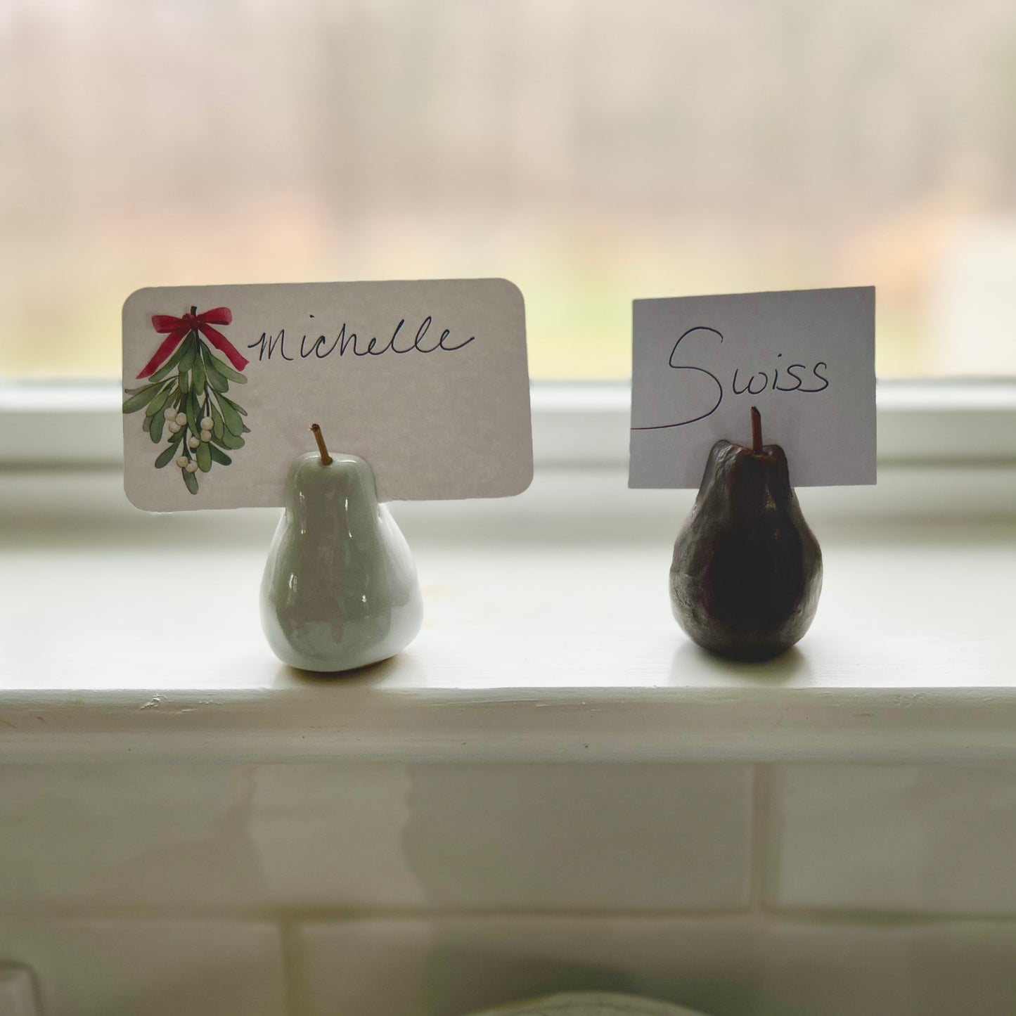 Pear Place Card Holders